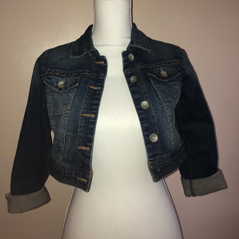 Justice Cropped Jean Jacket